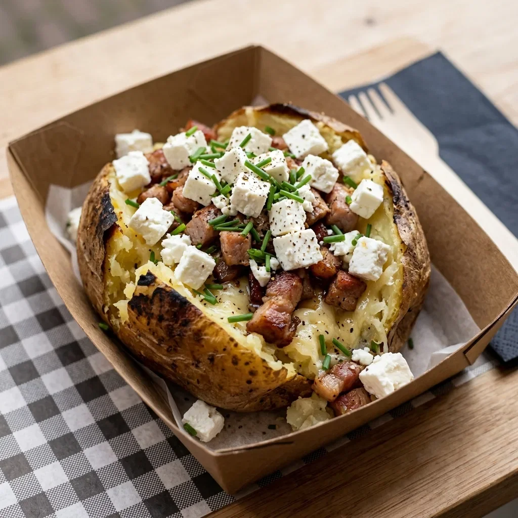 Baked potato varken fetakaas