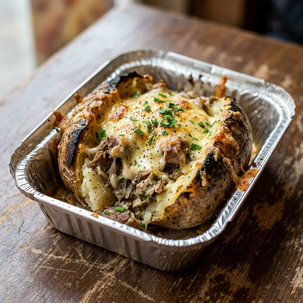 Baked potato lams kaas