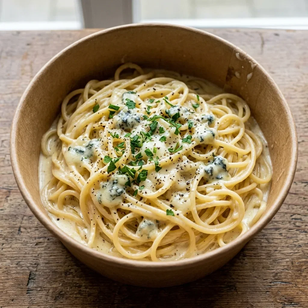 Spaghetti gorgonzola