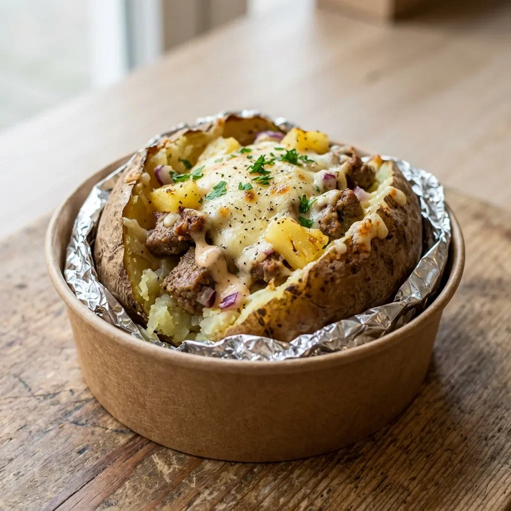 Baked potato lams hawaï
