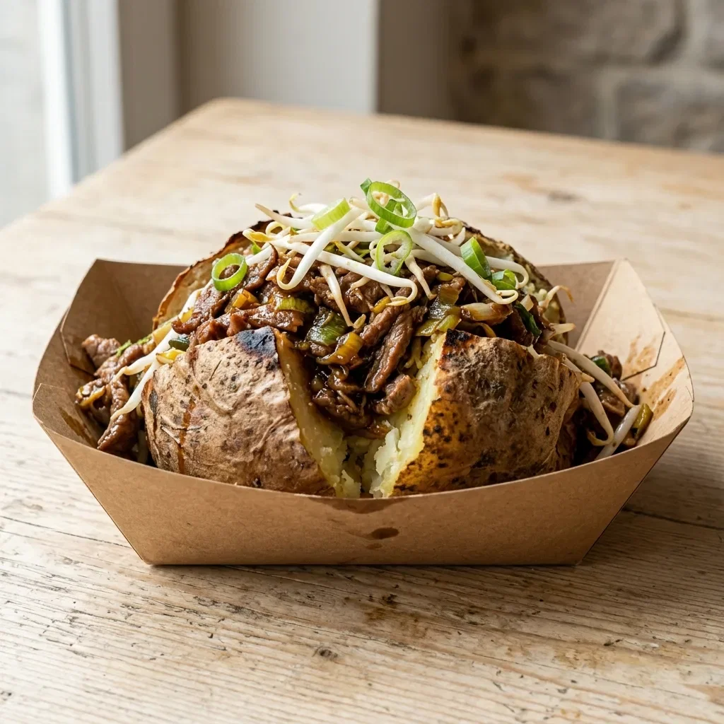Baked potato lams chinois