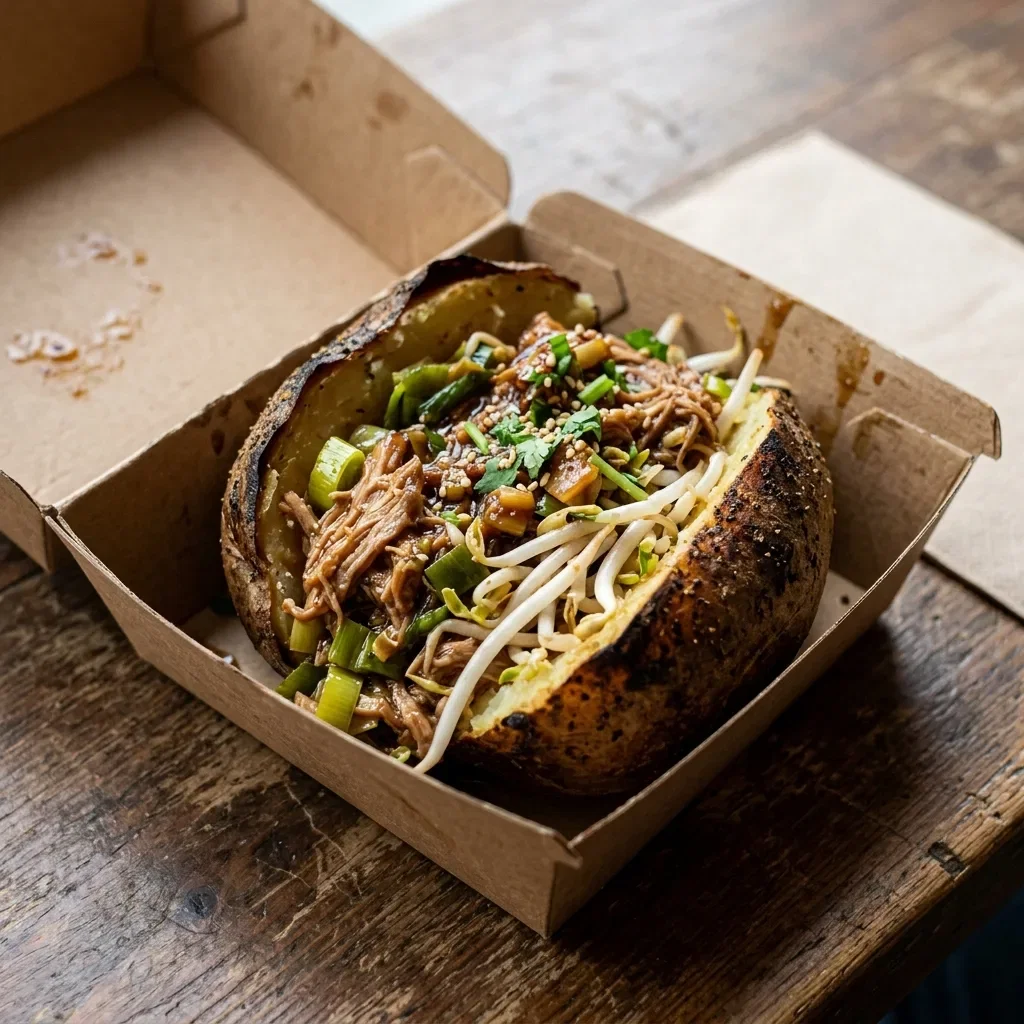 Baked potato varken chinois