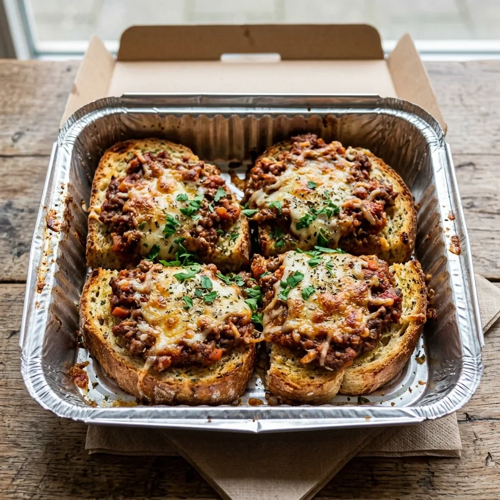 Lookbrood met bolognese