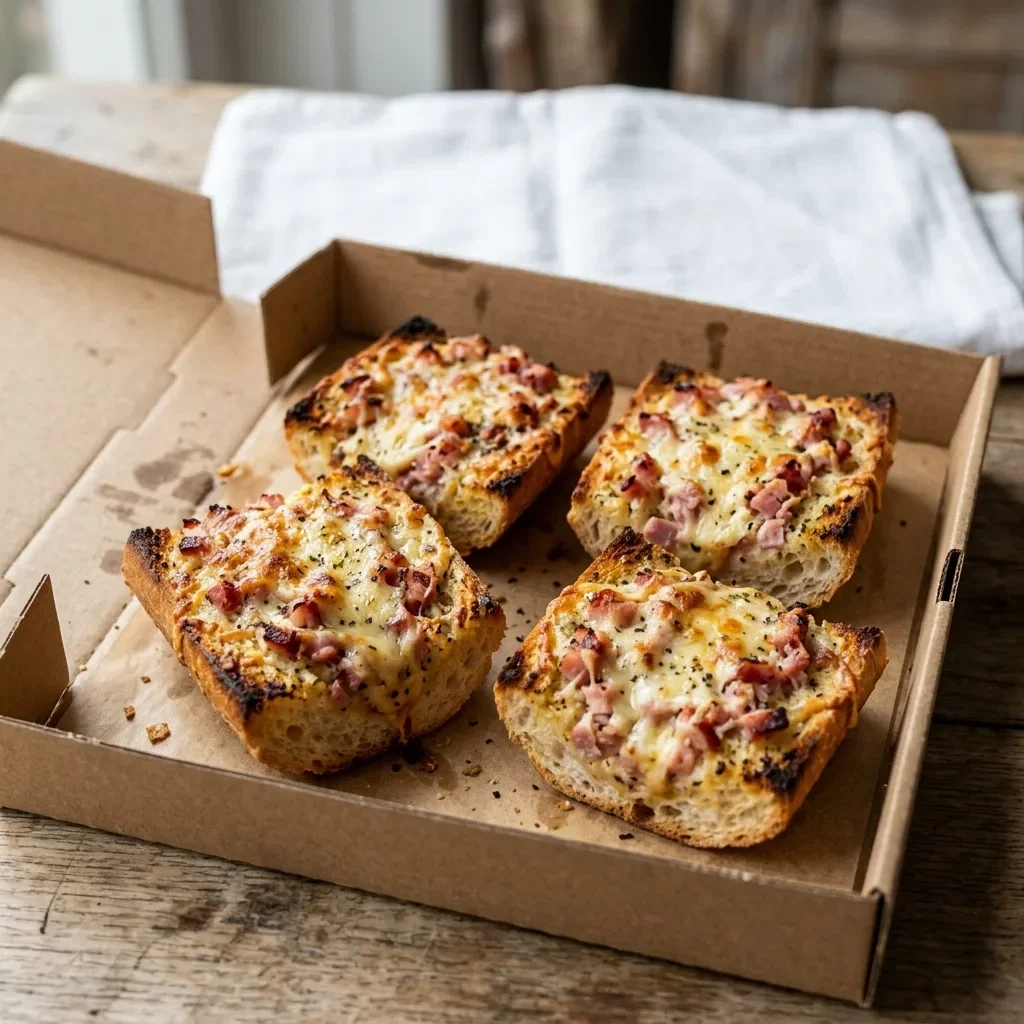 Lookbrood met kaas en ham