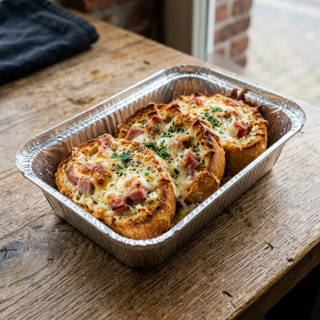 Lookbrood met kaas en ham