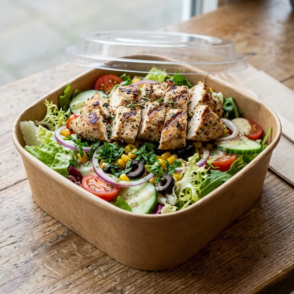 Salade met gegrilde kip