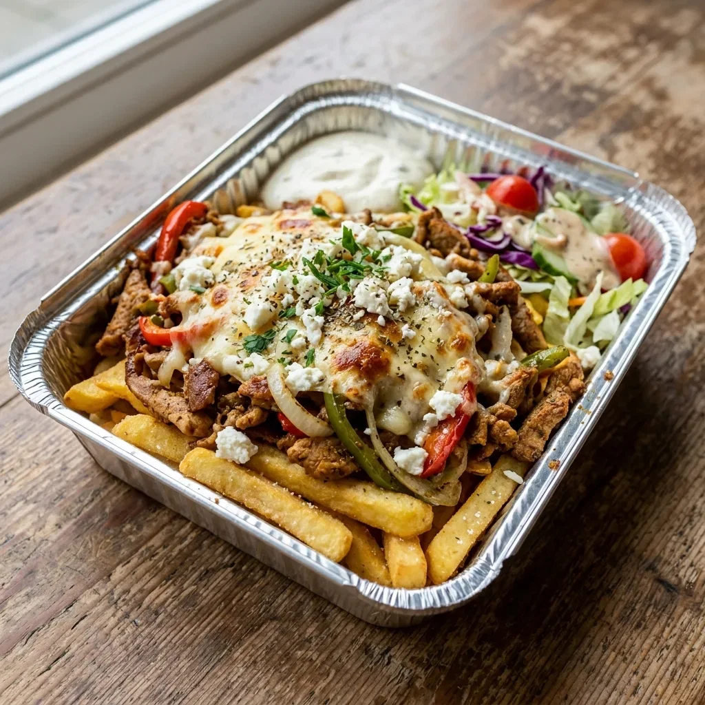 Pita schotel varkensvlees speciaal kaas