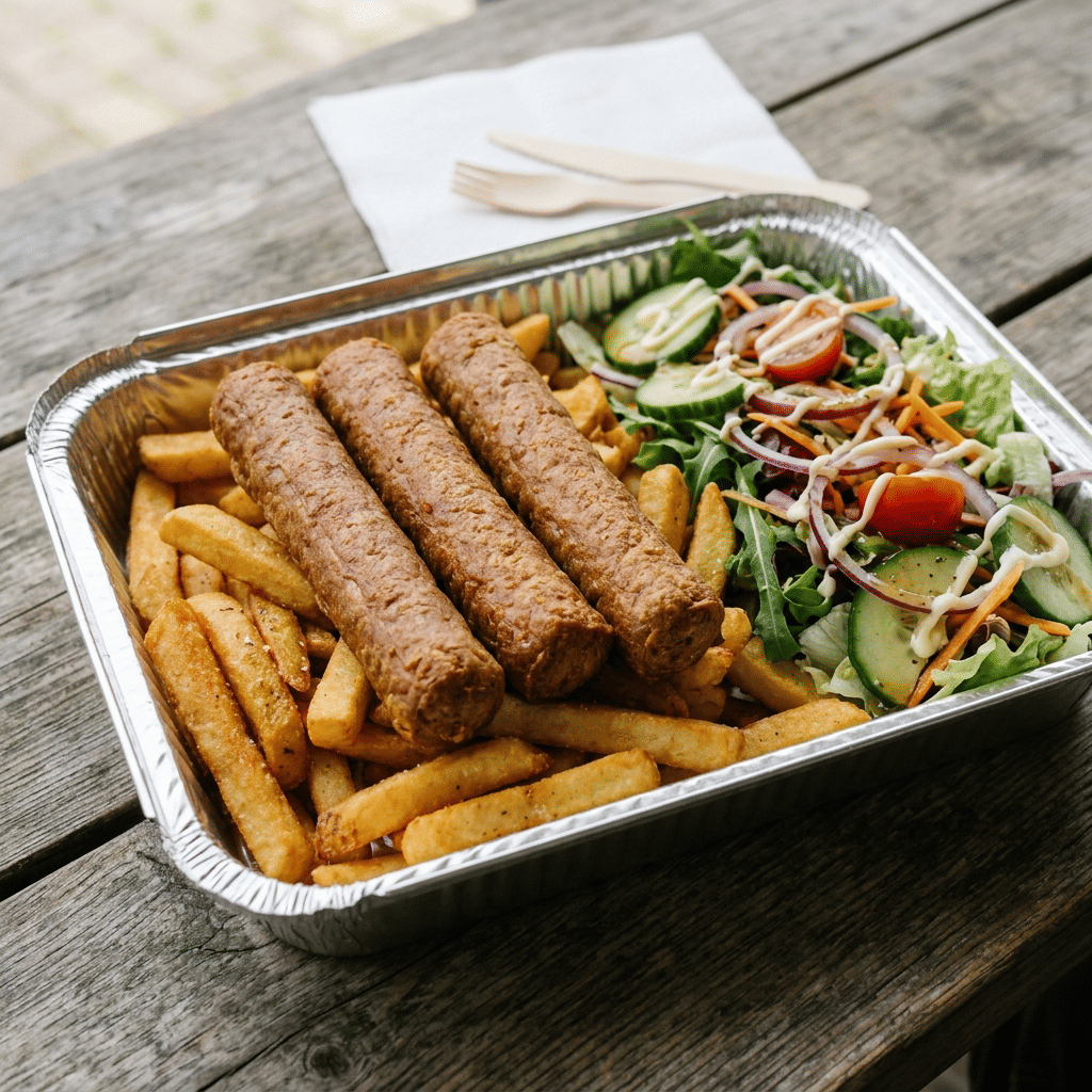 Schotel frikandel groot