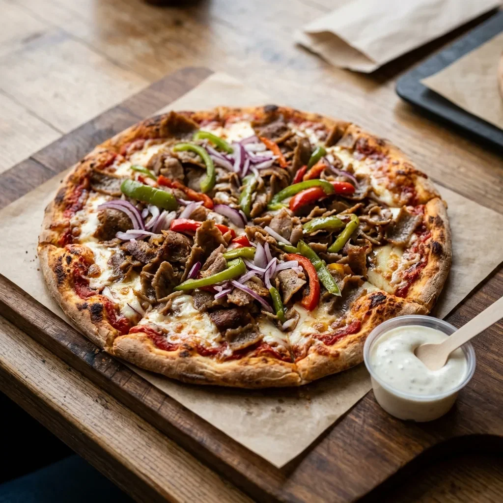 Pizza kebab medium
