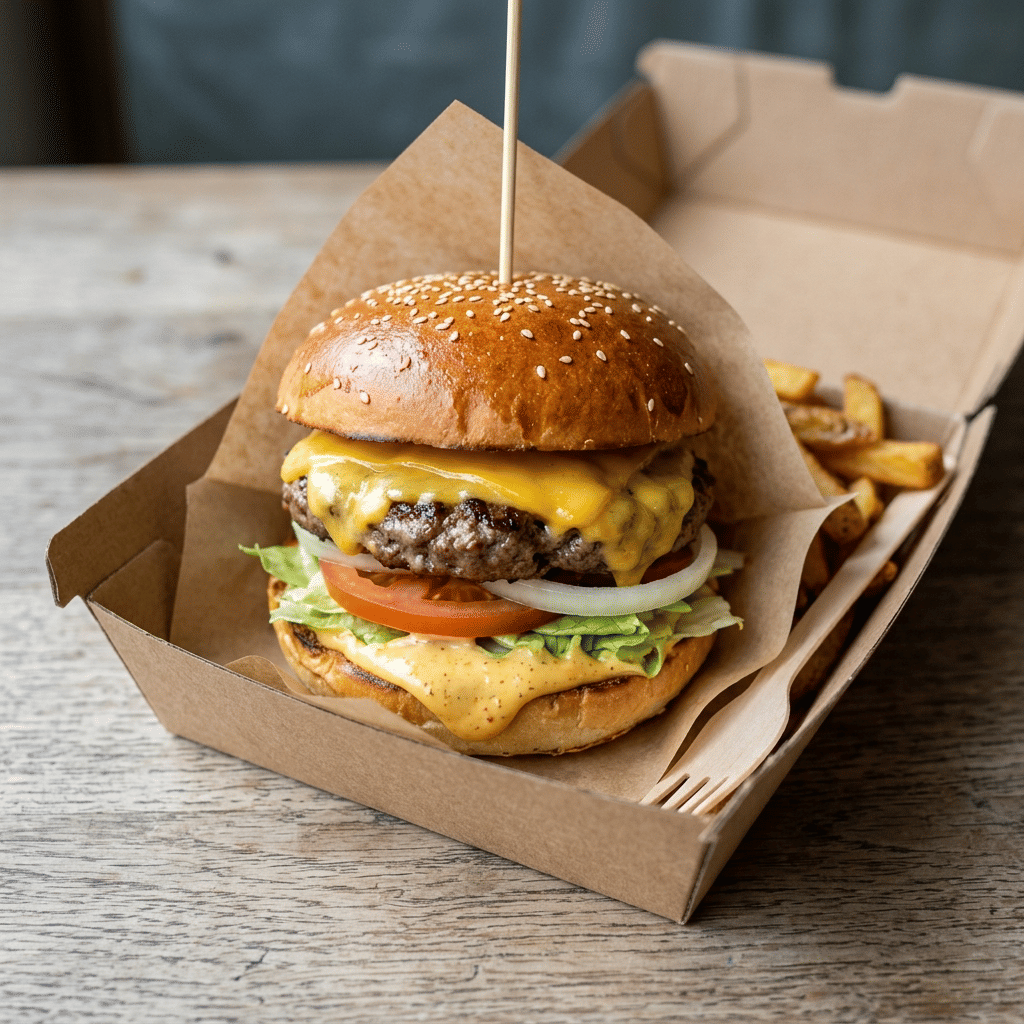 Cheddar burger