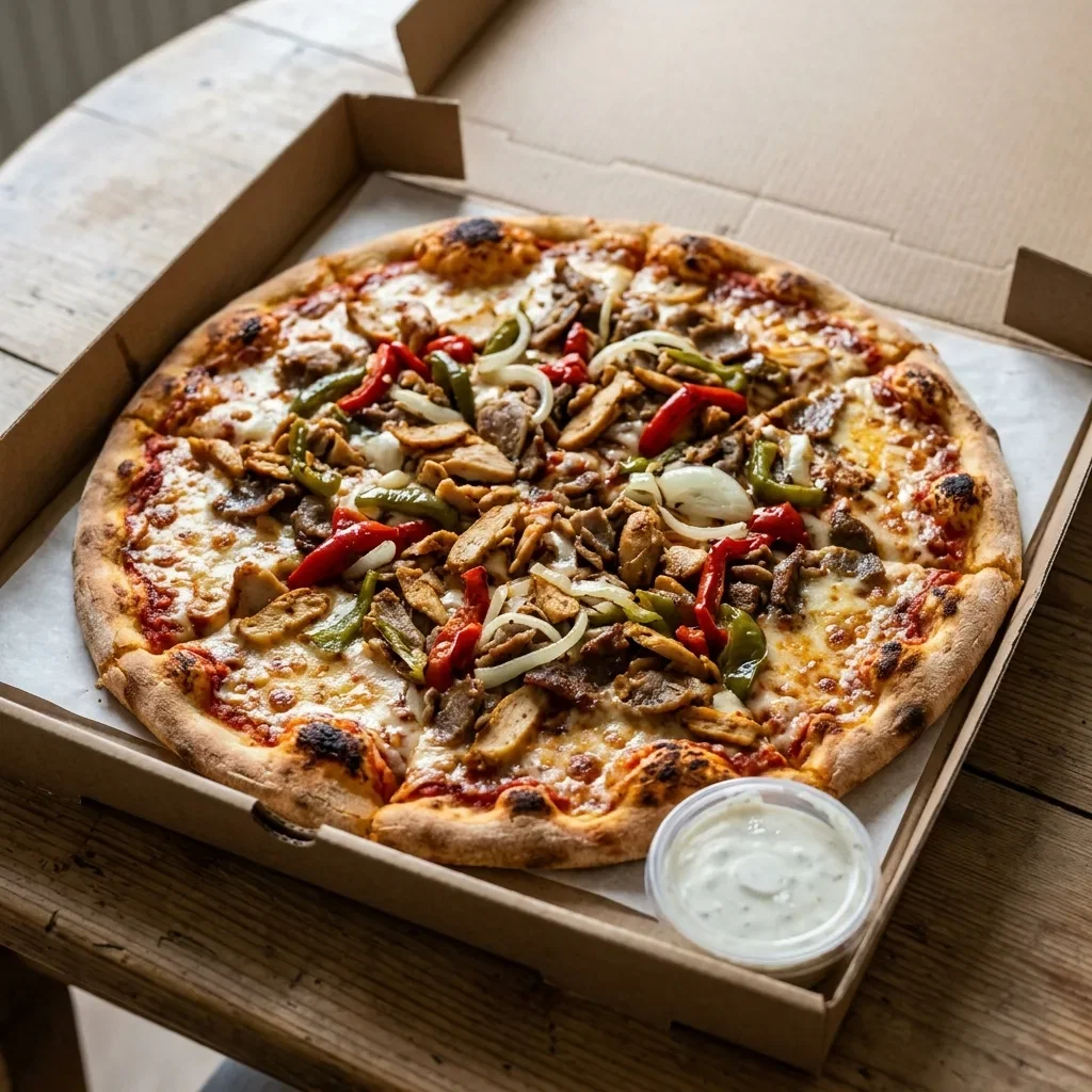Pizza kebab large