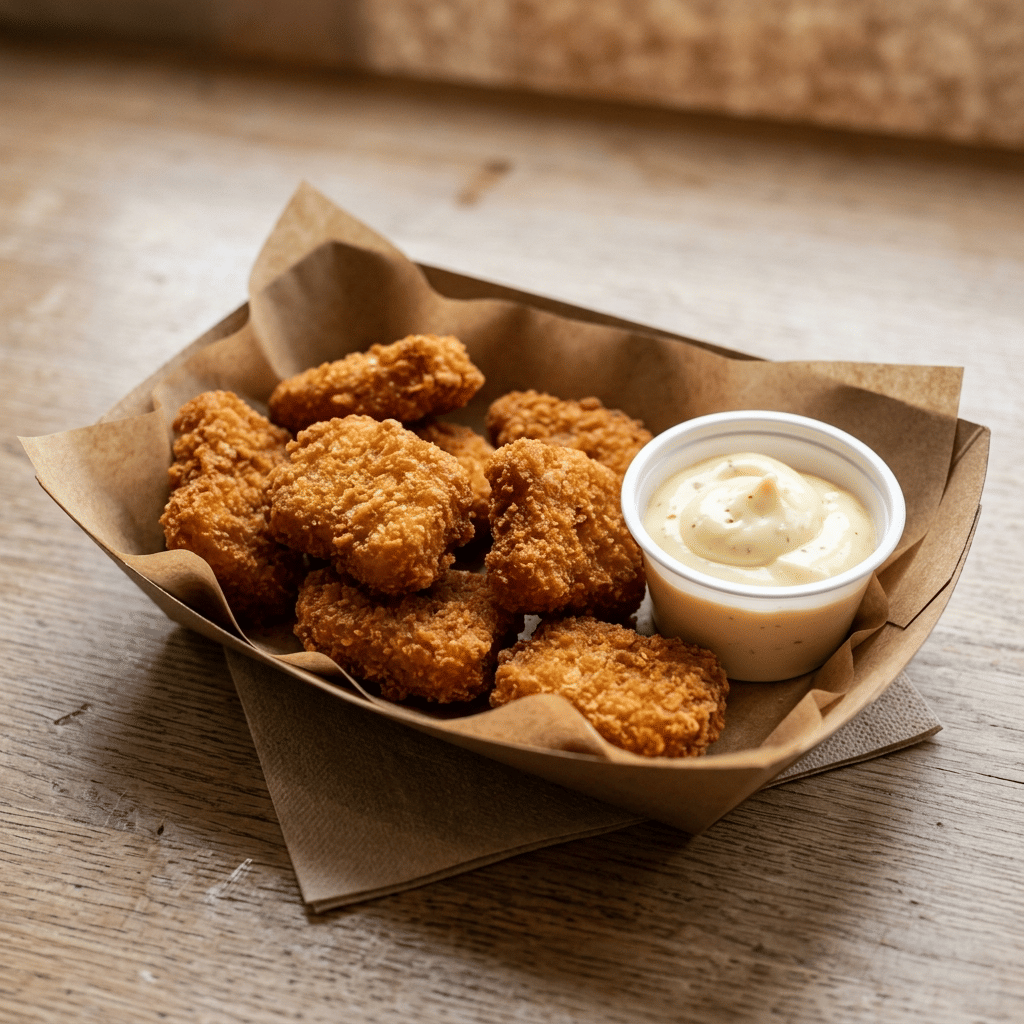 Crispy chicken nuggets