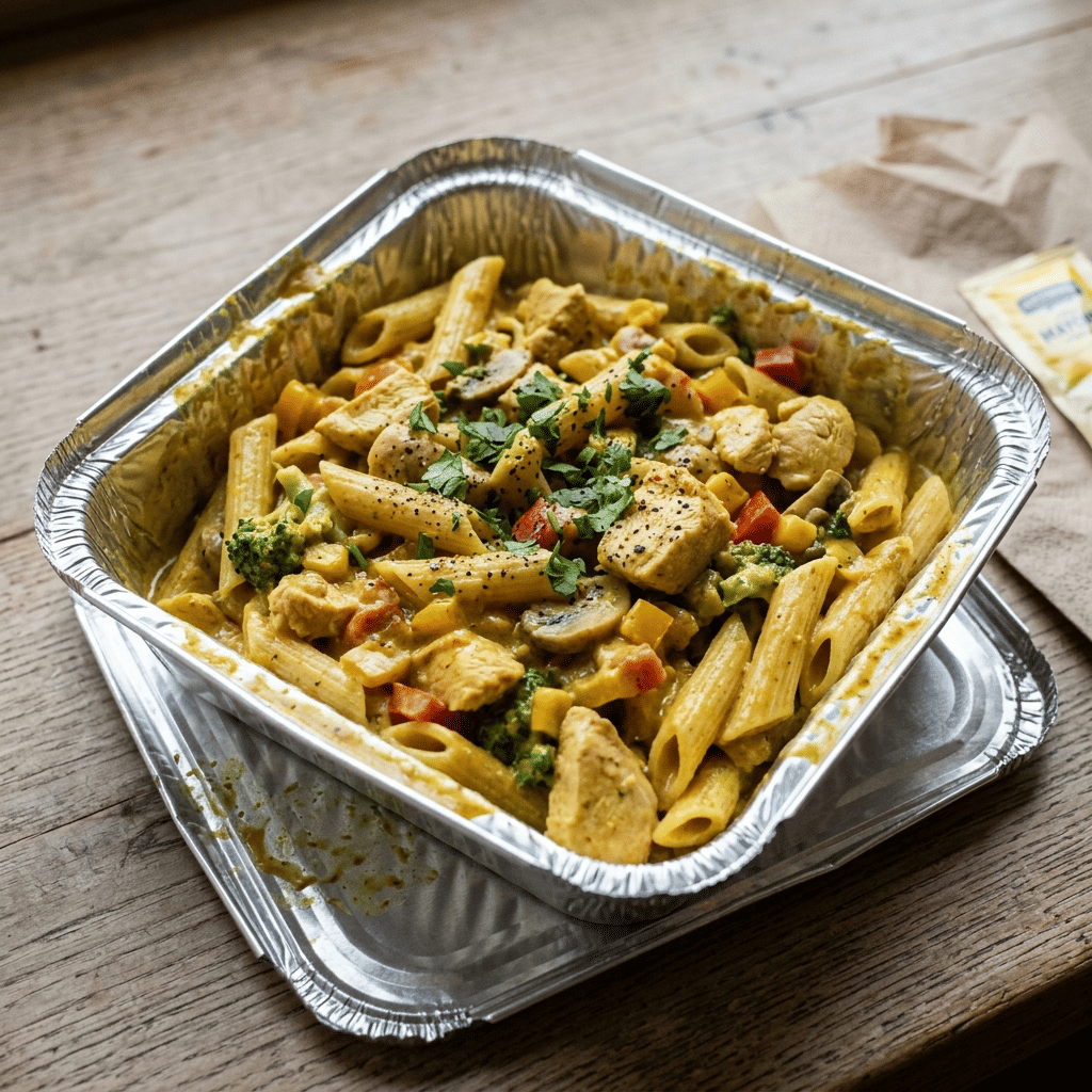 Pasta Chicken Curry Penne