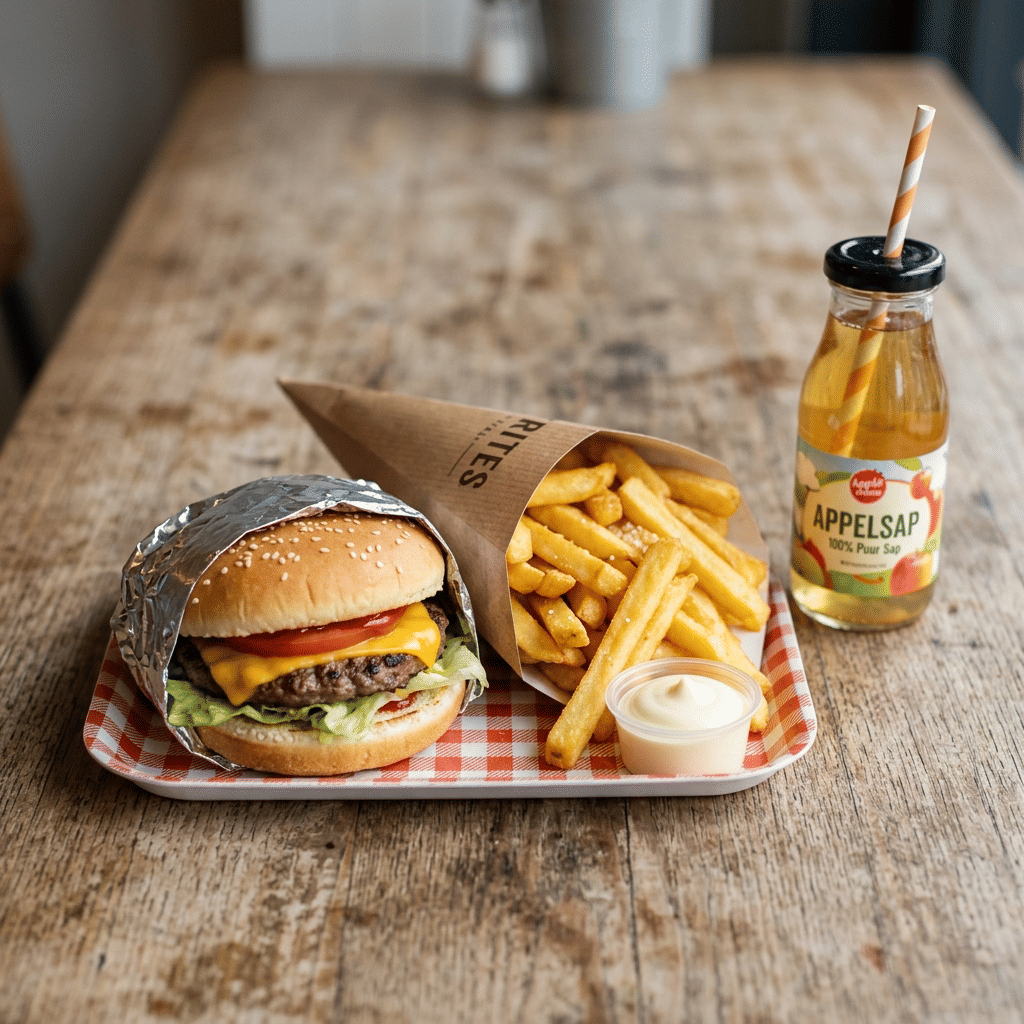 Kinderburger met Frietjes