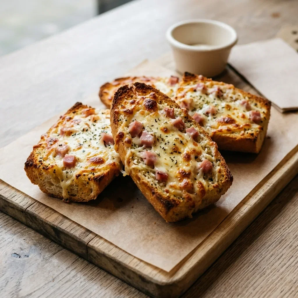 Lookbrood met kaas en ham
