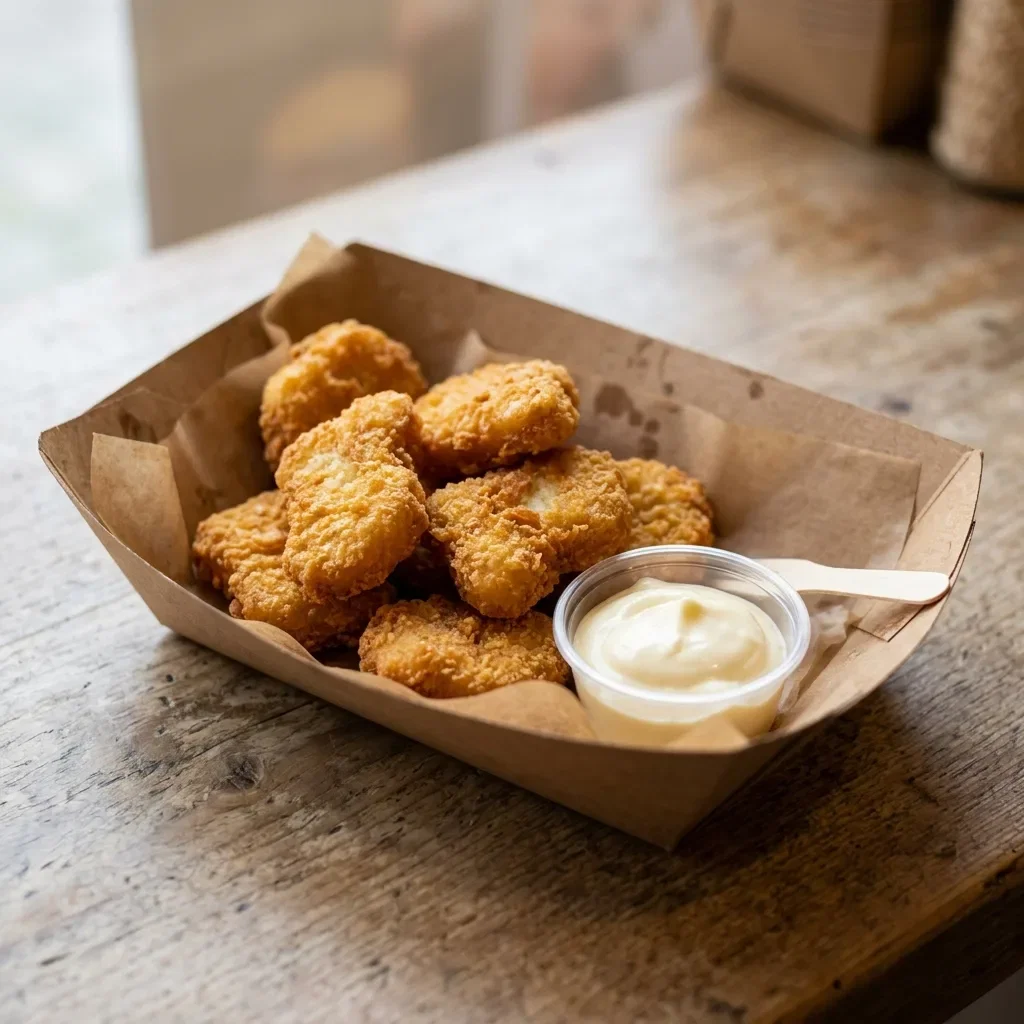 Crispy chicken nuggets