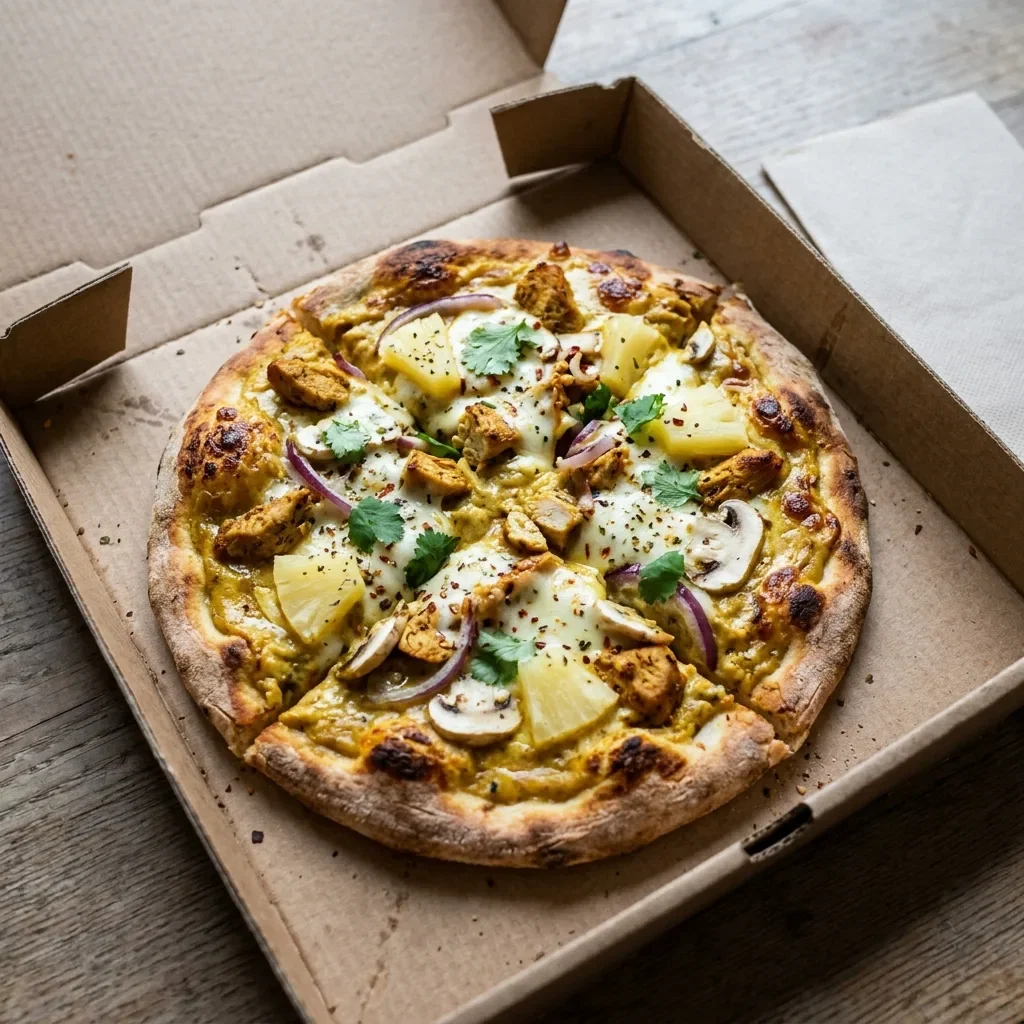 Pizza indian chicken curry small