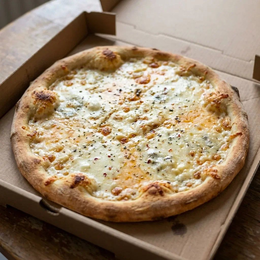 Pizza creamy cheese medium