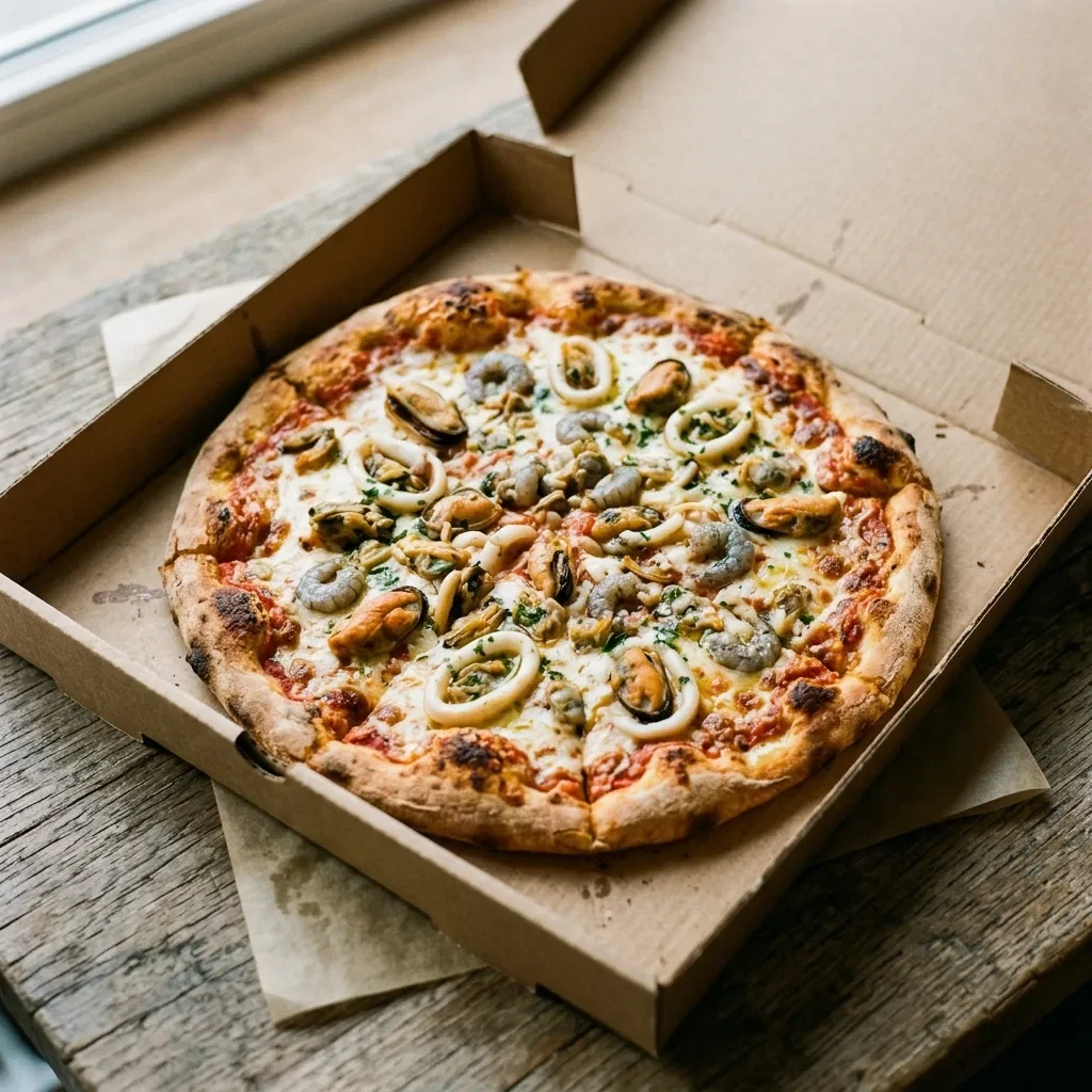 Pizza zeevruchten medium