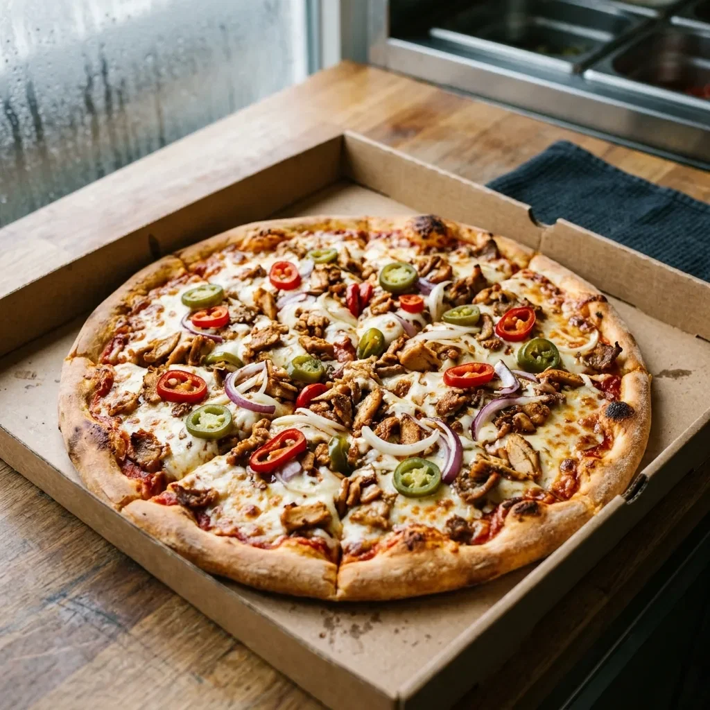 Pizza hot kebap large