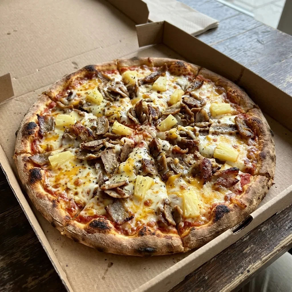 Pizza kebap hawai large