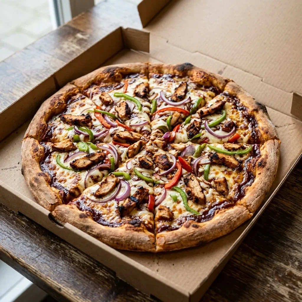 Pizza bbq chicken large