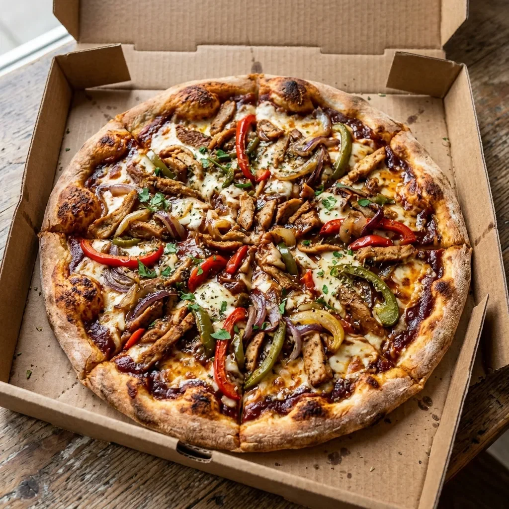 Pizza bbq pita large