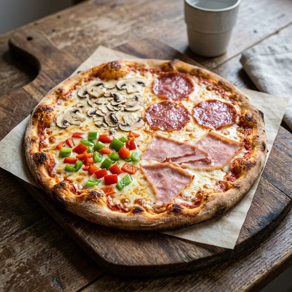 Pizza 4 seizoenen medium
