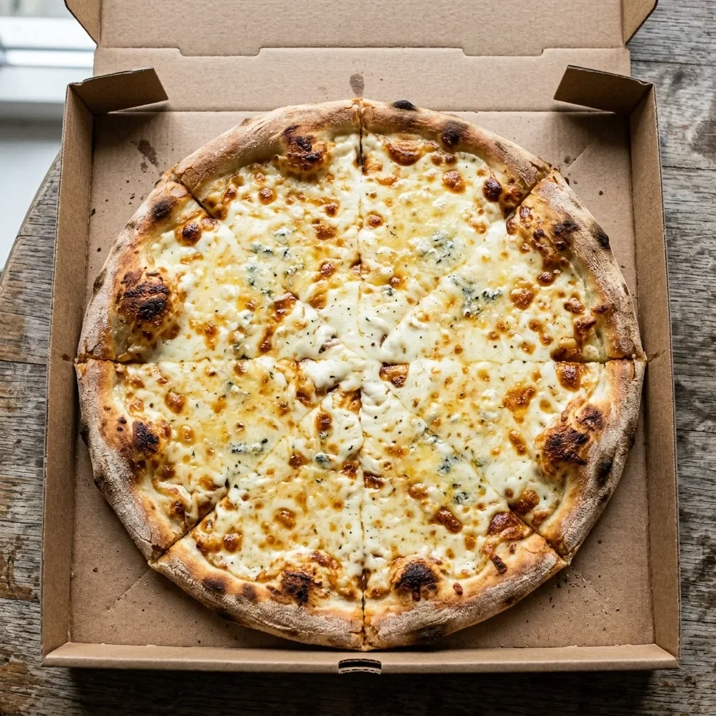 Pizza creamy cheese large