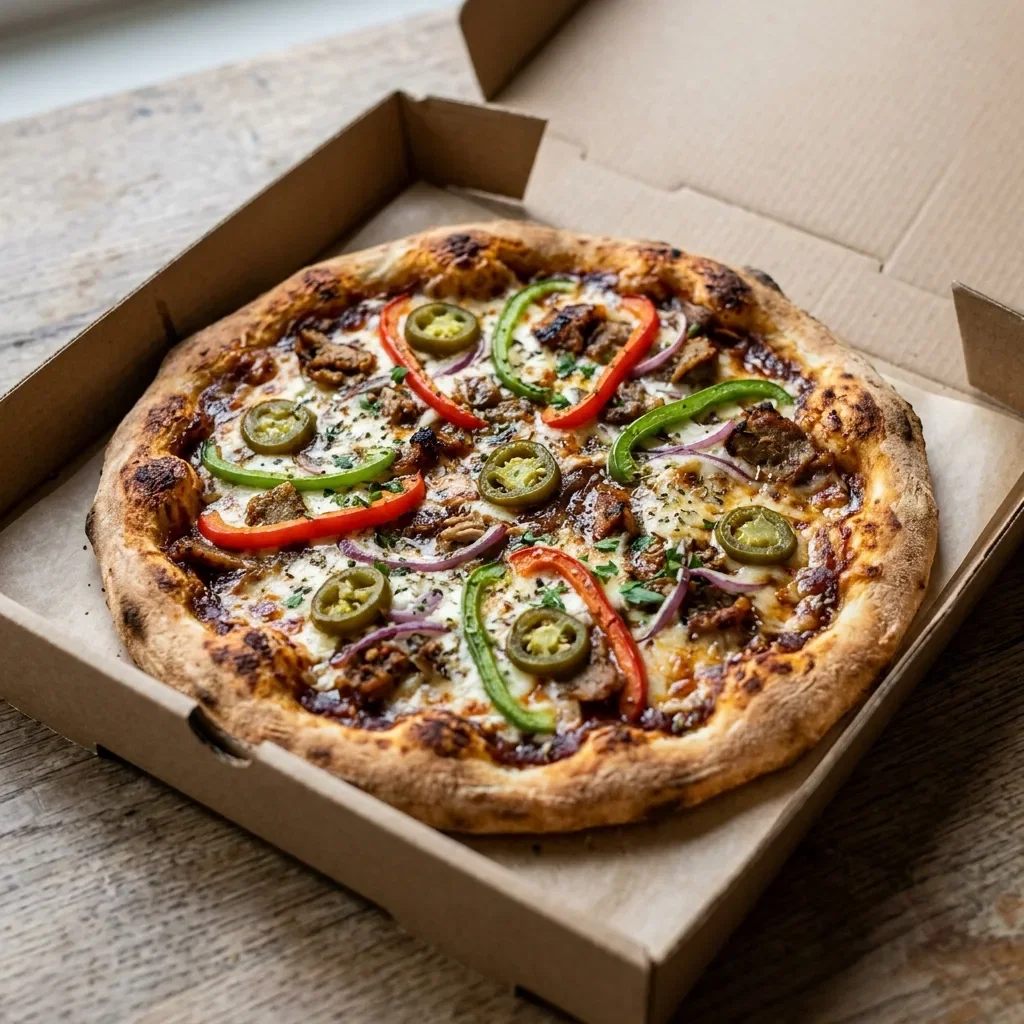 Pizza bbq hot kebab small