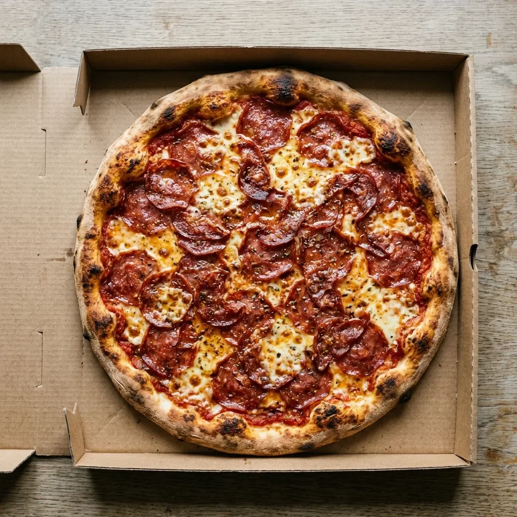 Pizza salami large