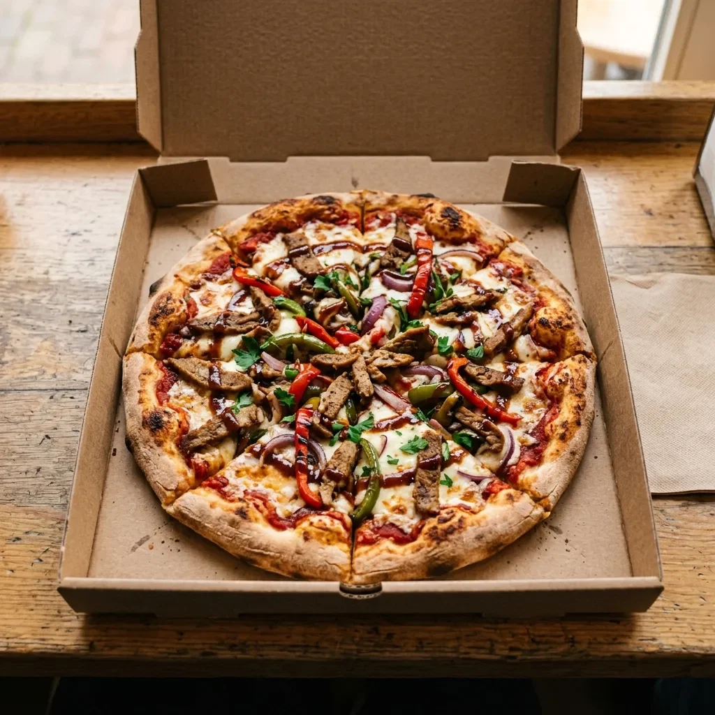Pizza bbq pita medium