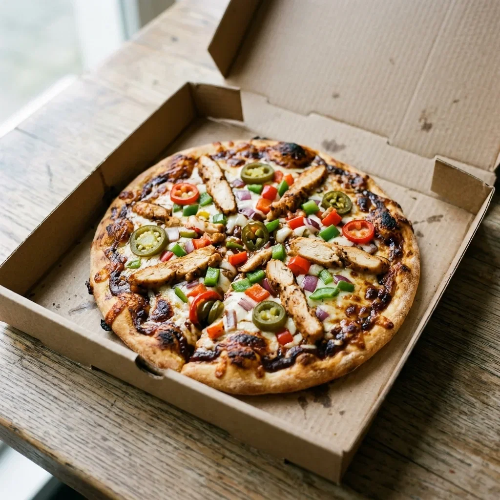 Pizza bbq hot kip small