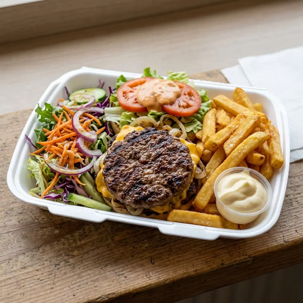 Schotel hamburger groot
