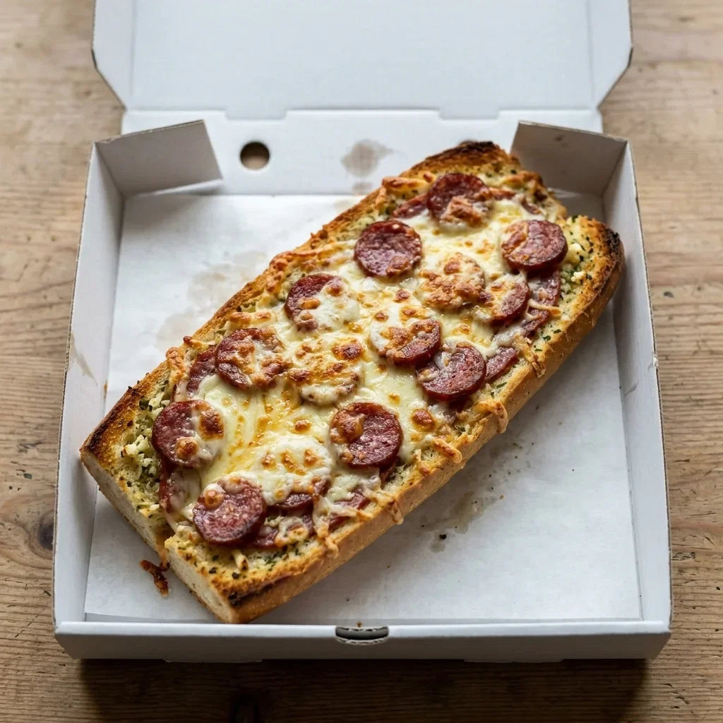 Lookbrood met kaas en salami