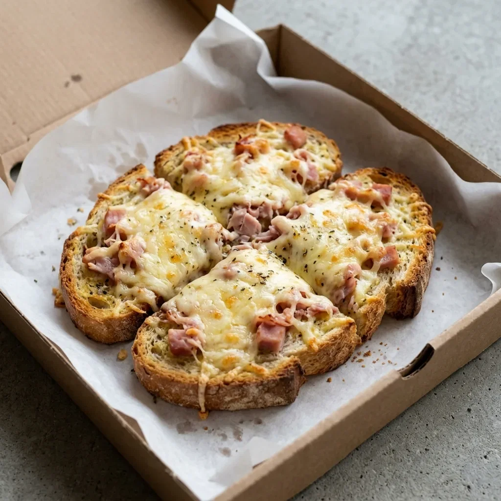 Lookbrood met kaas en ham