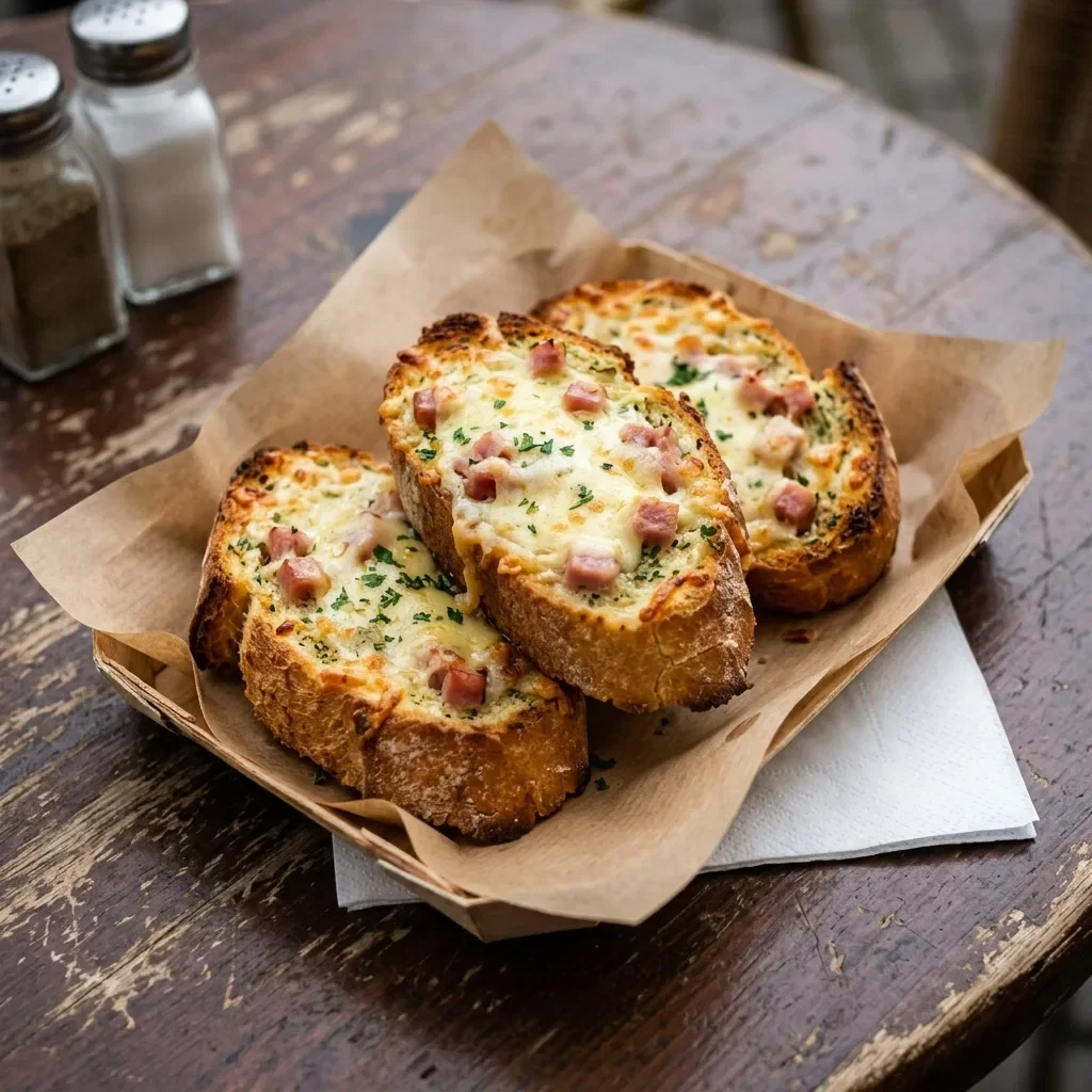 Lookbrood kaas en ham