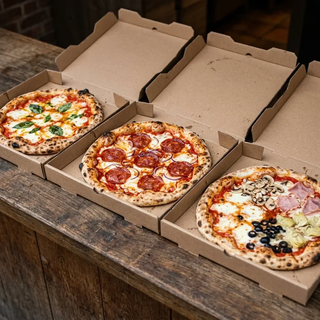 3 pizza's aan 35,95
