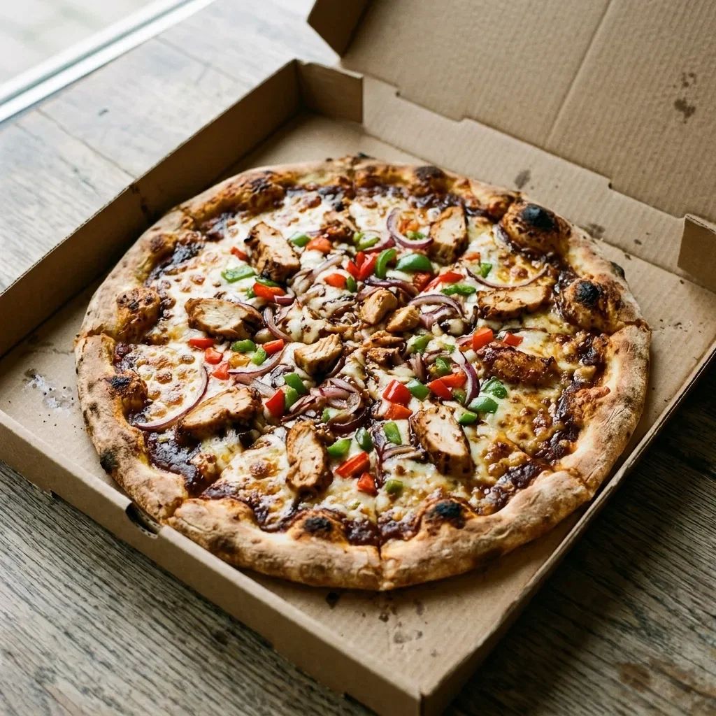 Pizza bbq chicken