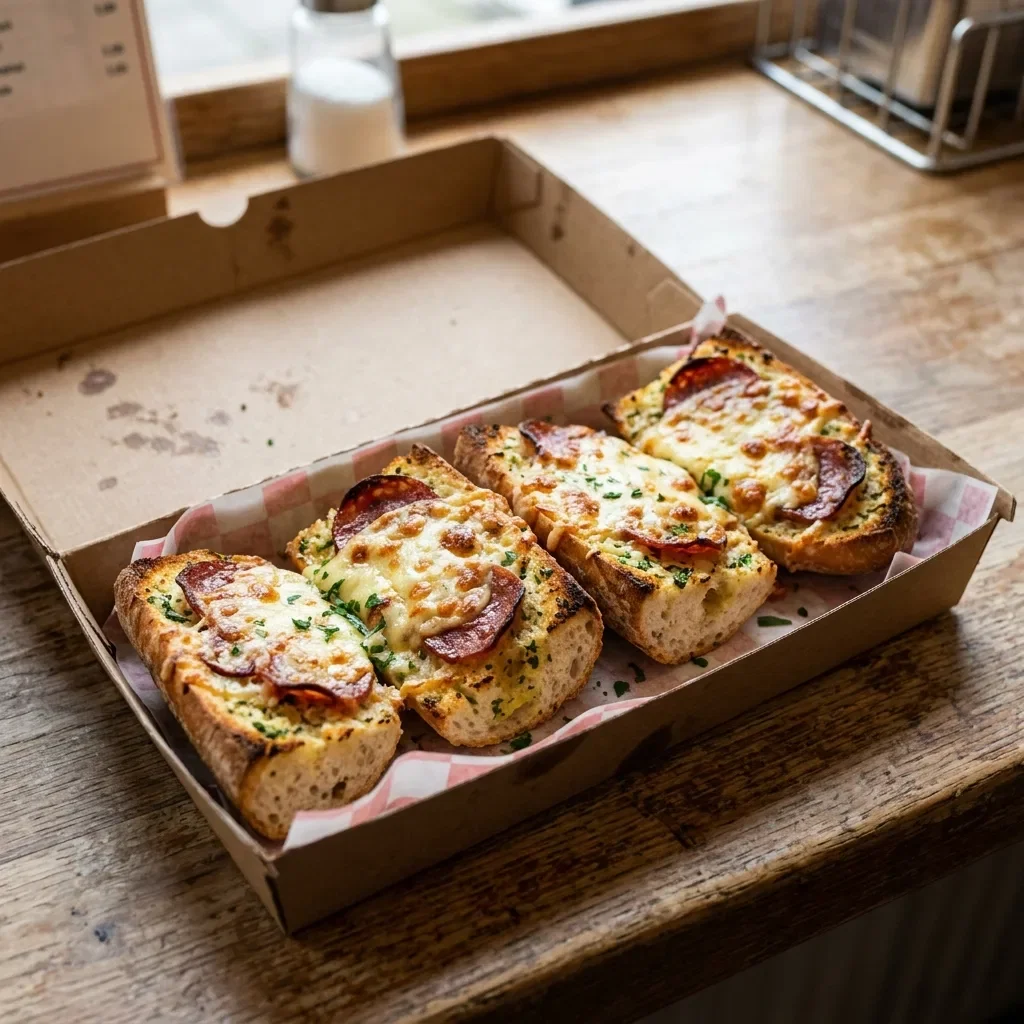 Lookbrood met kaas en salami