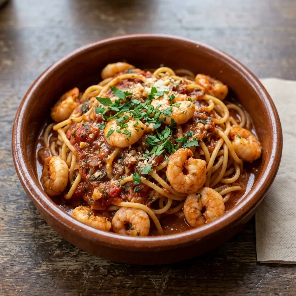 Spaghetti scampi