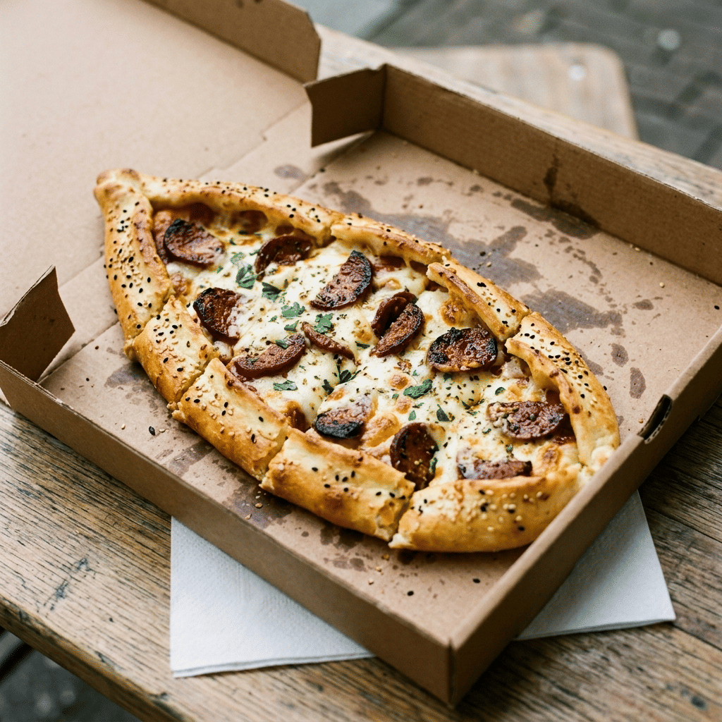 Pide Sucuklu Kaşarlı