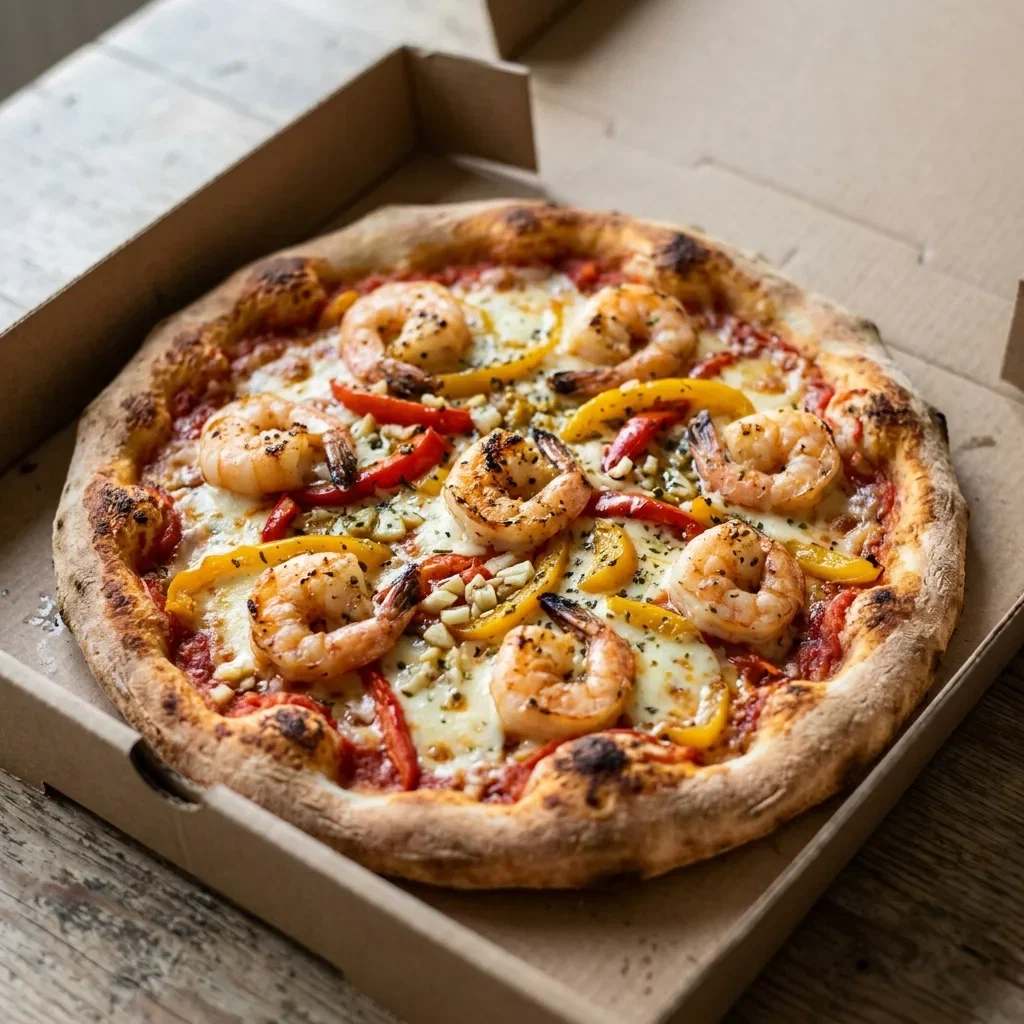 Pizza scampi deluxe small