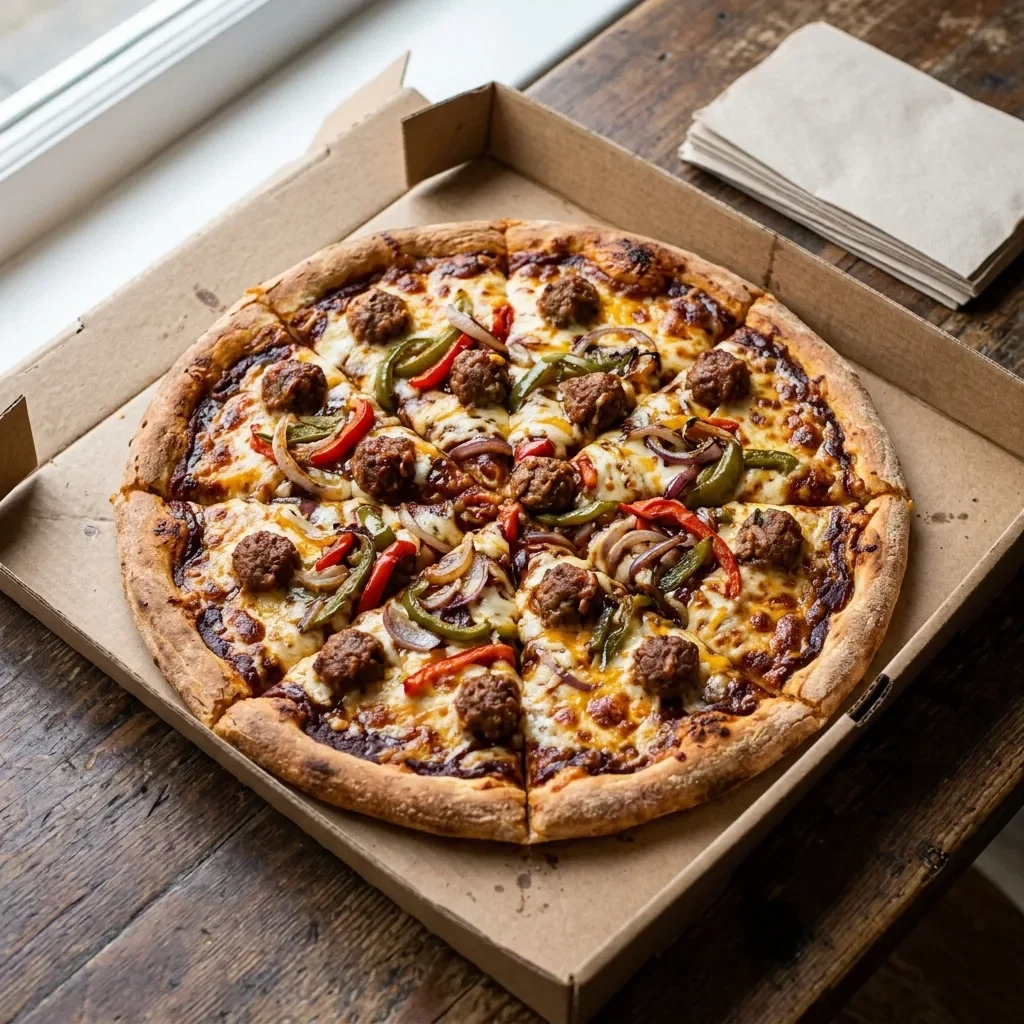Pizza bbq meatballs large