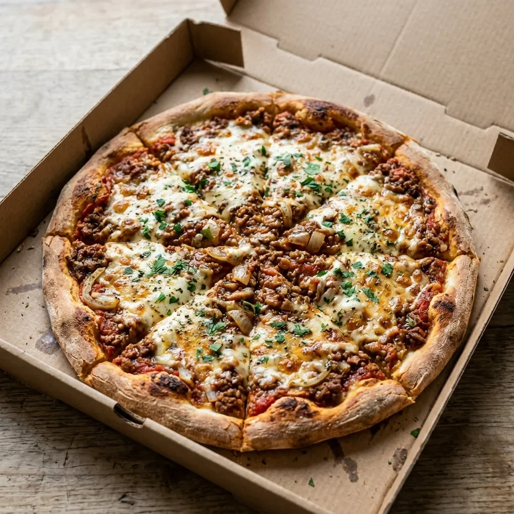 Pizza bolognaise large
