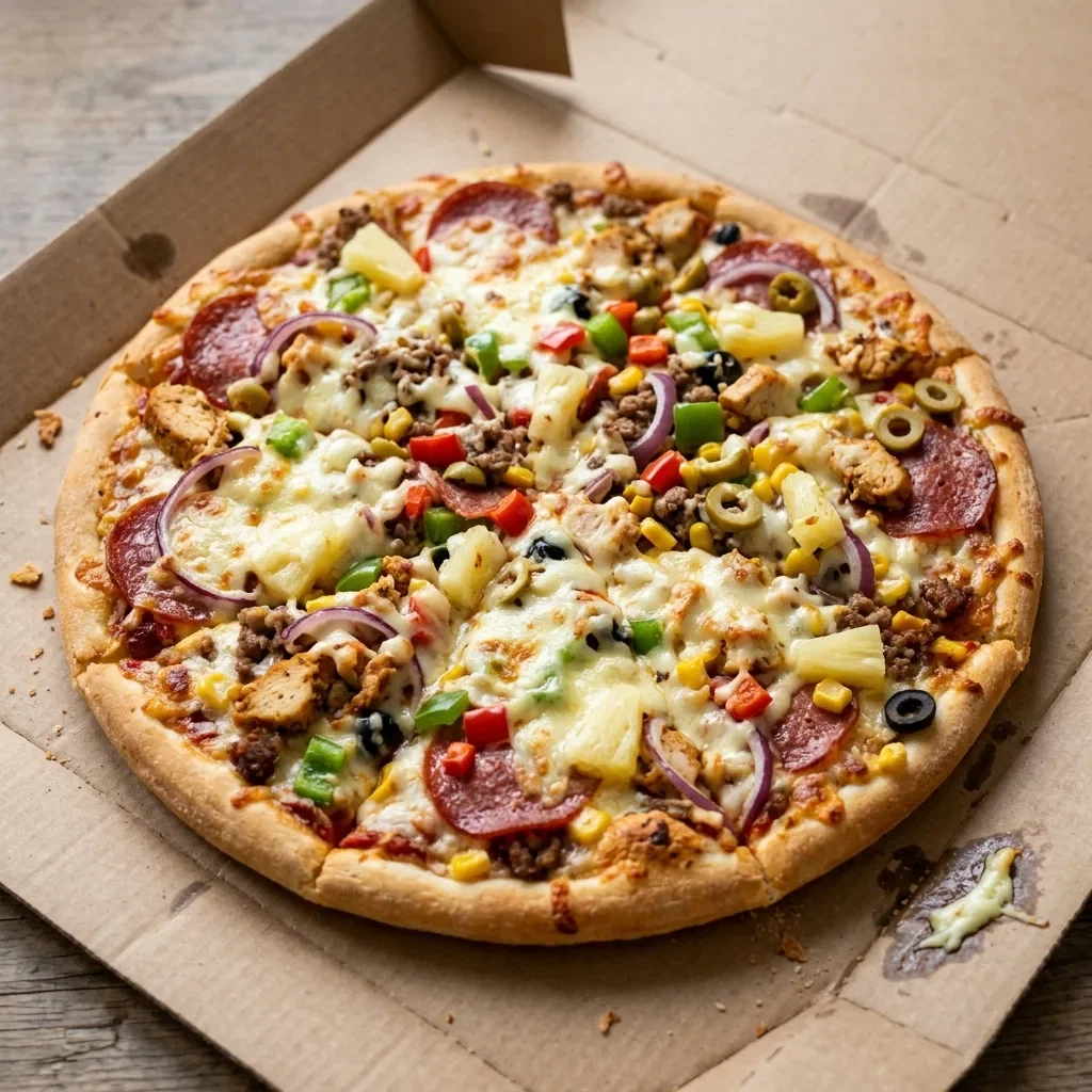 Pizza full option medium