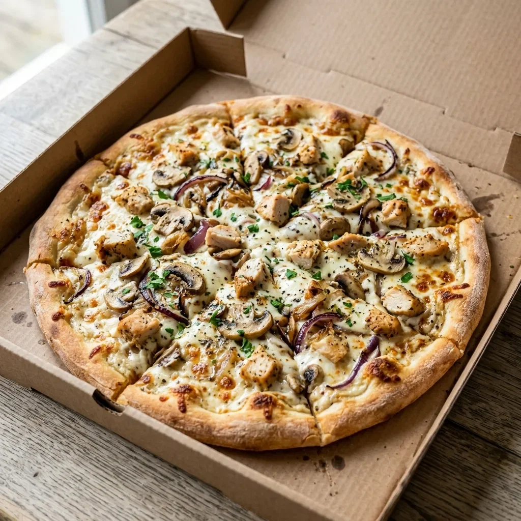 Pizza creamy chicken large