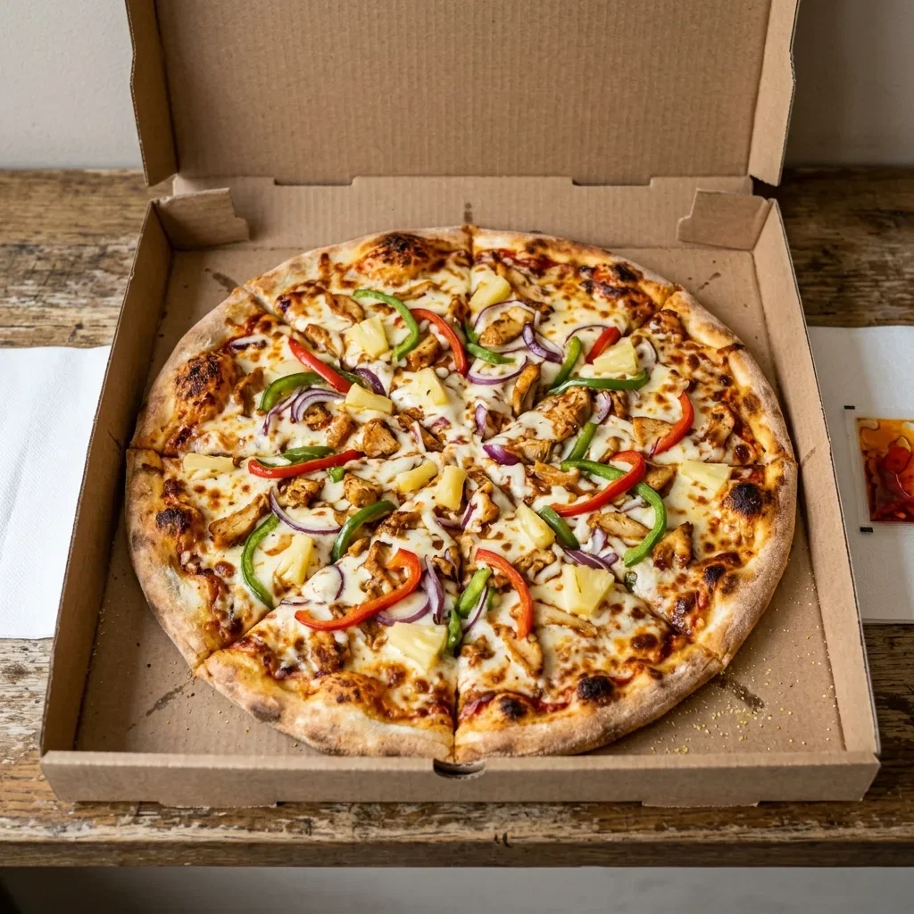 Pizza funky chicken large