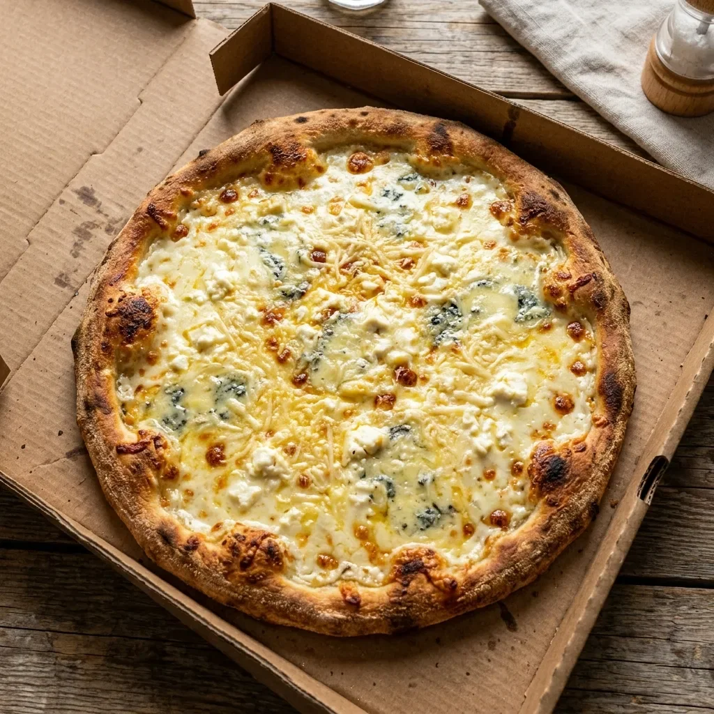 Pizza creamy cheese medium