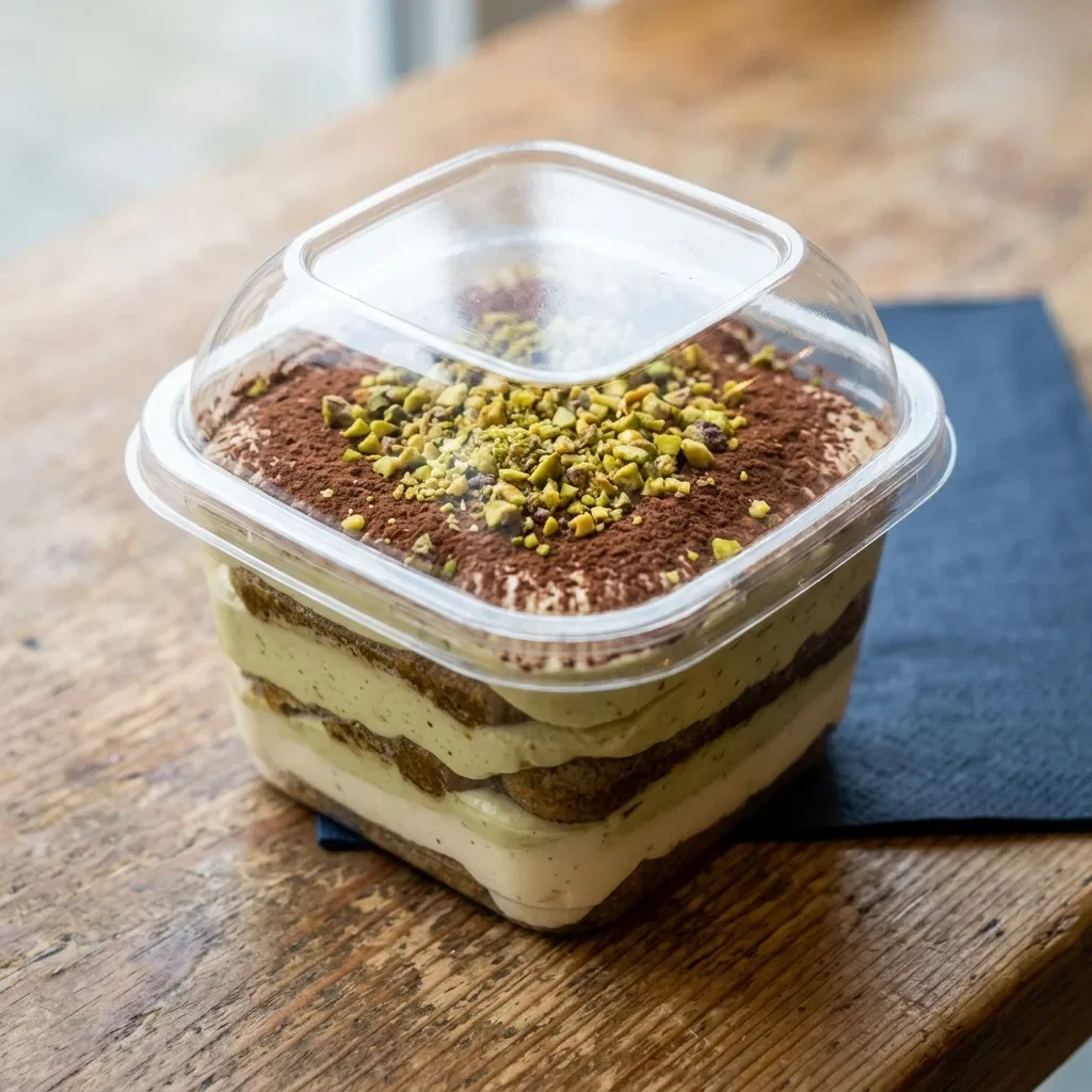 Tiramisu pistache maison